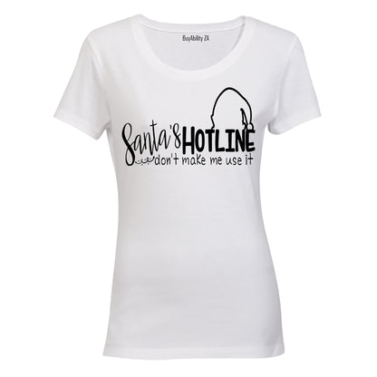 Santa's Hotline - Christmas - Ladies - T-Shirt