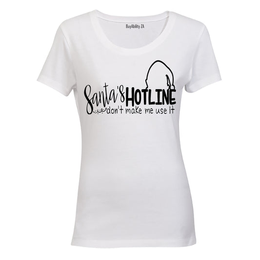Santa's Hotline - Christmas - Ladies - T-Shirt