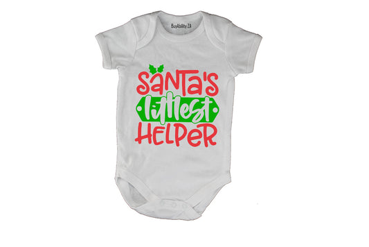 Santa's Littlest Helper - Christmas - Baby Grow