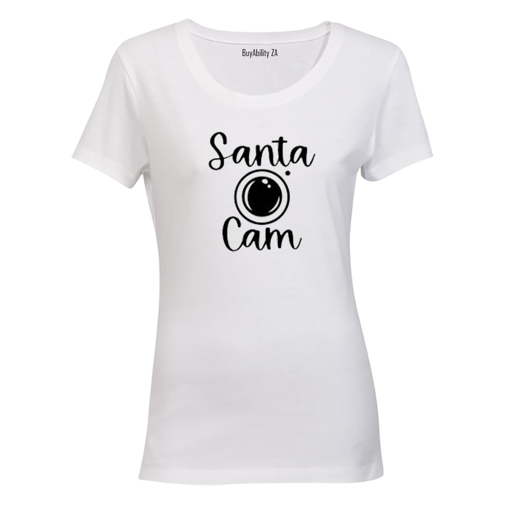 Santa Cam - Christmas - Ladies - T-Shirt - BuyAbility South Africa