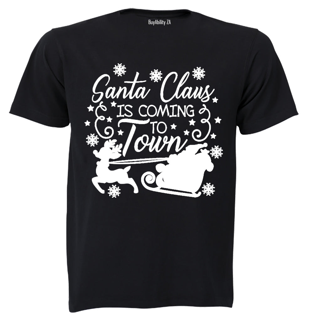 Santa Claus is Coming to Town - Christmas - Kids T-Shirt