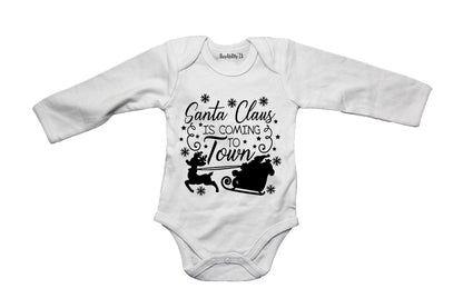 Santa Claus is Coming to Town - Christmas - Baby Grow