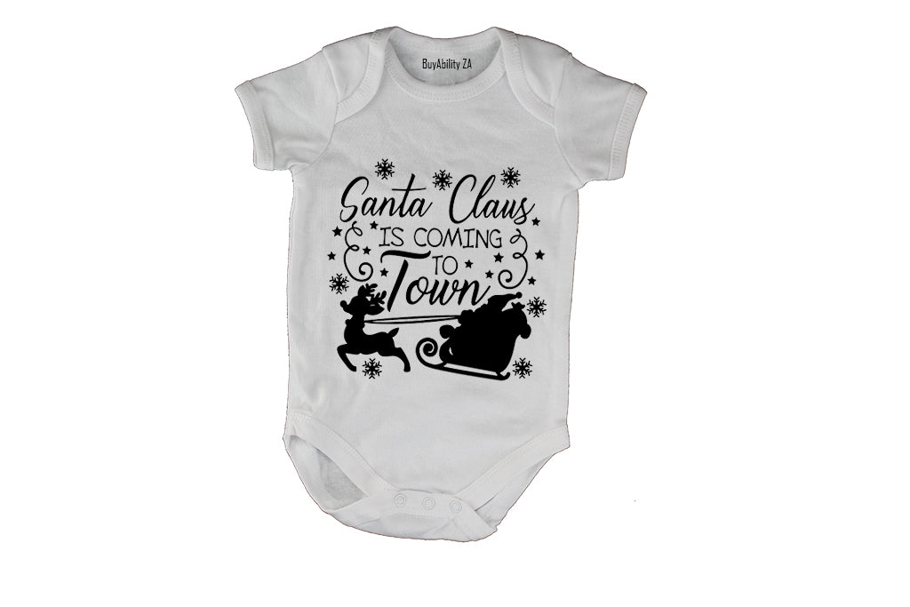 Santa Claus is Coming to Town - Christmas - Baby Grow