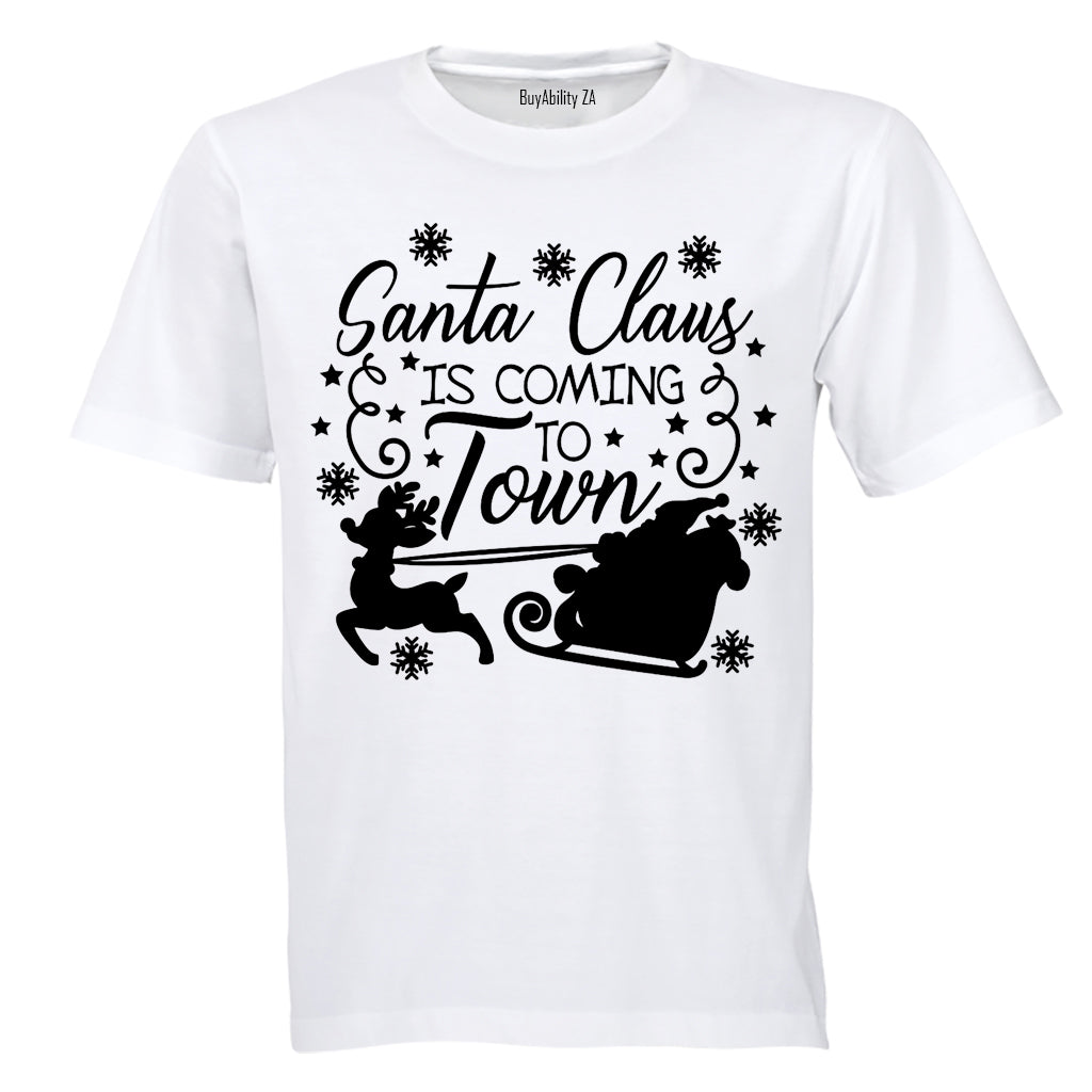 Santa Claus is Coming to Town - Christmas - Kids T-Shirt