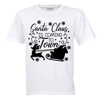 Santa Claus is Coming to Town - Christmas - Kids T-Shirt
