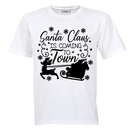 Santa Claus is Coming to Town - Christmas - Kids T-Shirt