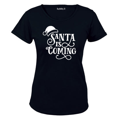 Santa is Coming - Christmas - Ladies - T-Shirt