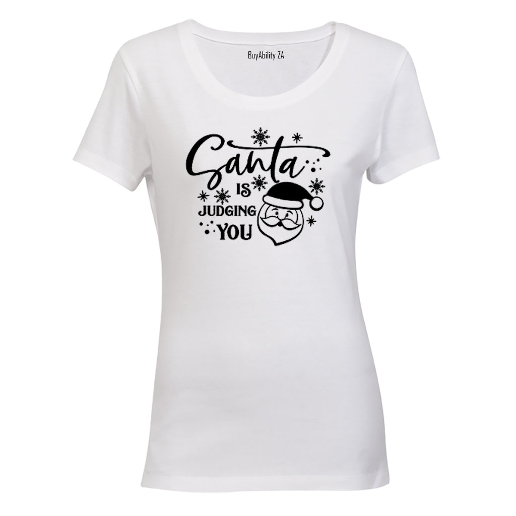Santa is Judging You - Christmas - Ladies - T-Shirt