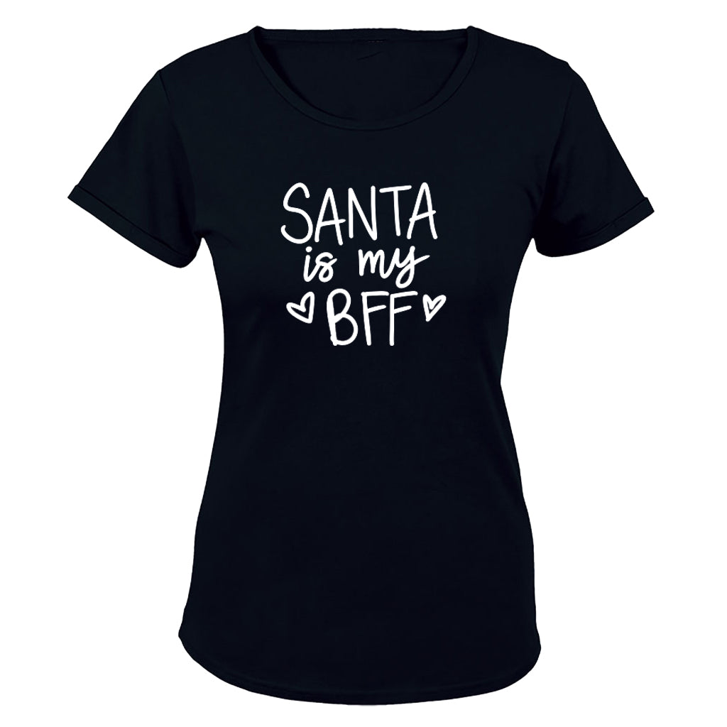 Santa is my BFF - Christmas - Ladies - T-Shirt - BuyAbility South Africa