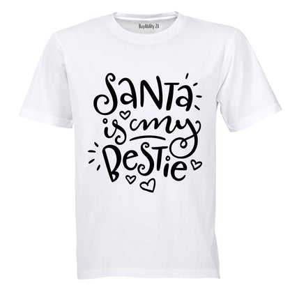Santa Is My Bestie - Christmas - Kids T-Shirt - BuyAbility