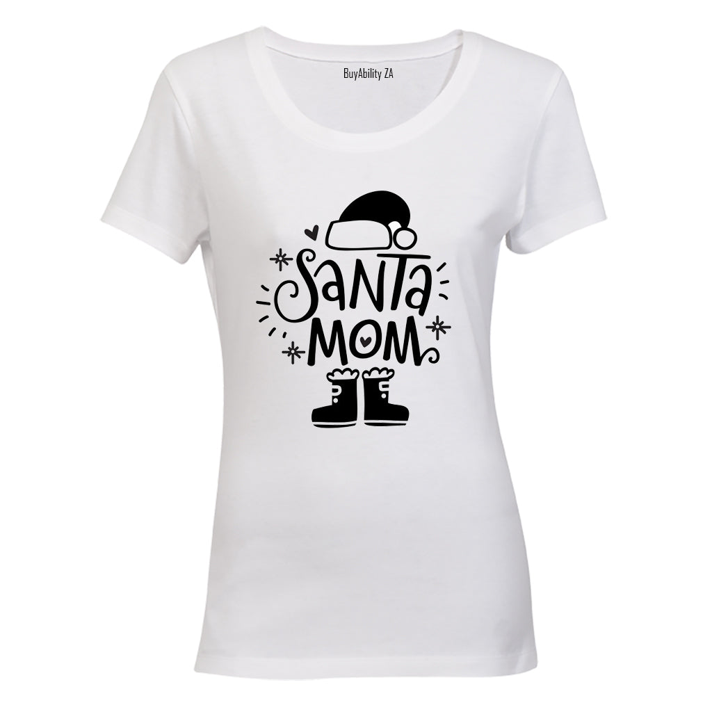 Santa Mom - Christmas - Ladies - T-Shirt