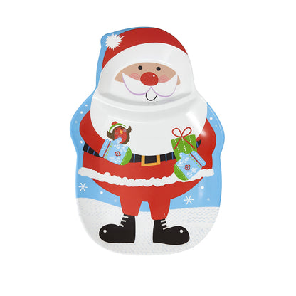 Santa Shaped Christmas Serving Plate