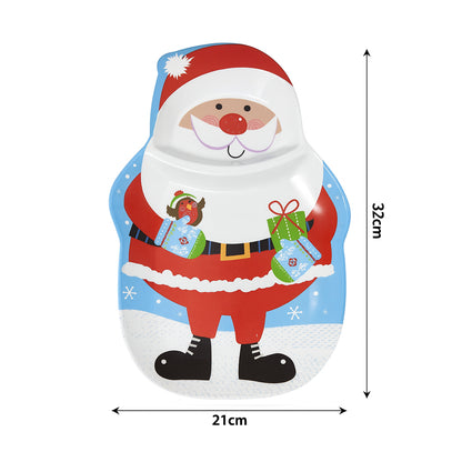 Santa Shaped Christmas Serving Plate