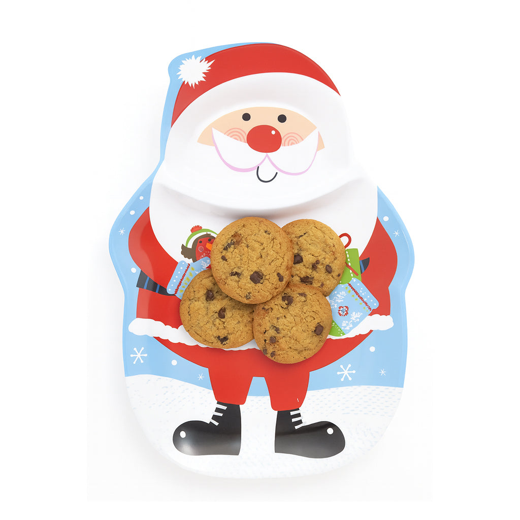 Santa Shaped Christmas Serving Plate