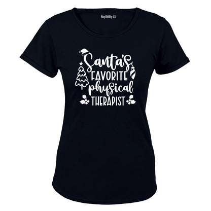 Santa's Favorite Physical Therapist - Christmas - Ladies - T-Shirt - BuyAbility South Africa