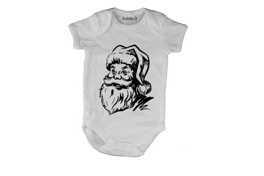 Santa Sketch - Christmas - Baby Grow