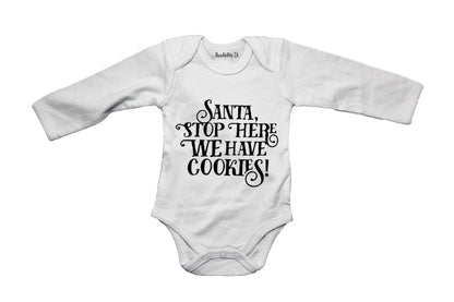 Santa Stop Here! - Baby Grow