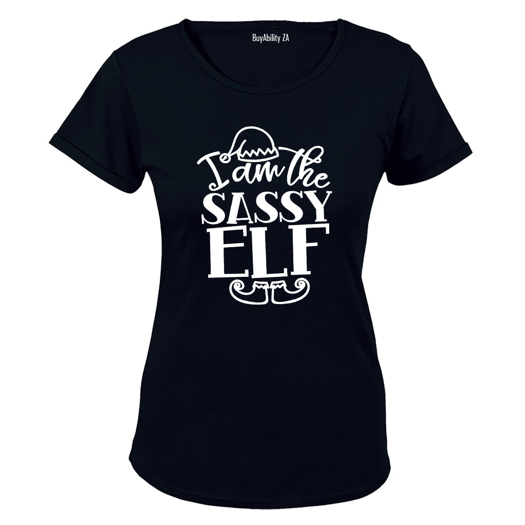 Sassy Elf - Christmas - Ladies - T-Shirt