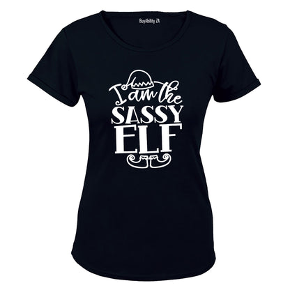Sassy Elf - Christmas - Ladies - T-Shirt