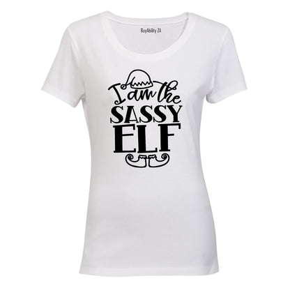 Sassy Elf - Christmas - Ladies - T-Shirt