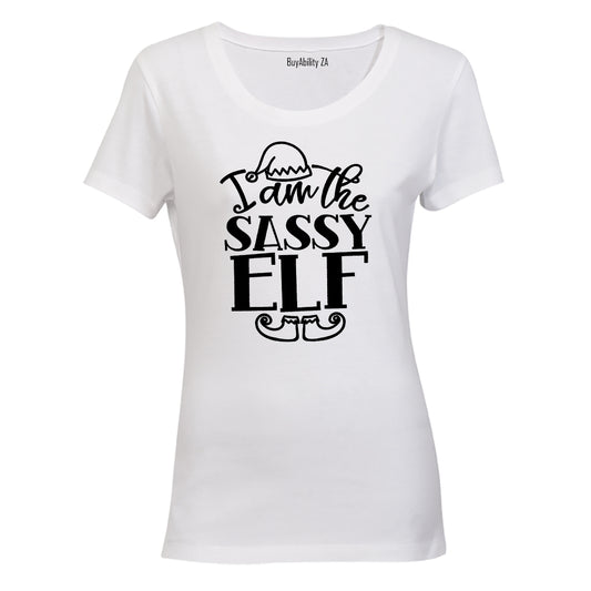 Sassy Elf - Christmas - Ladies - T-Shirt