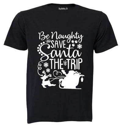 Save Santa The Trip - Christmas - Adults - T-Shirt