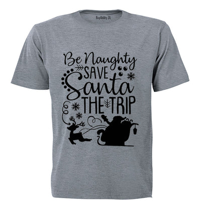 Save Santa The Trip - Christmas - Adults - T-Shirt