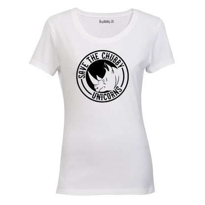 Save The Chubby Unicorns - Ladies - T-Shirt