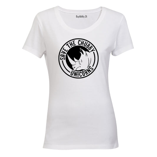 Save The Chubby Unicorns - Ladies - T-Shirt