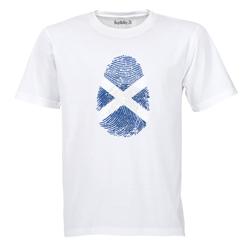 Scotland Thumbprint - Kids T-Shirt - BuyAbility South Africa