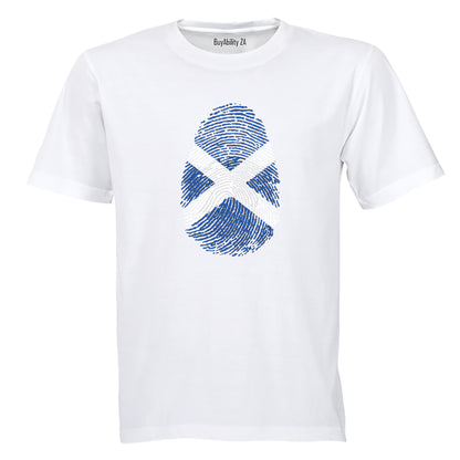 Scotland Thumbprint - Kids T-Shirt - BuyAbility South Africa
