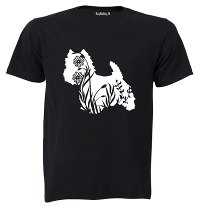 Scottish Terrier Silhouette - Adults - T-Shirt