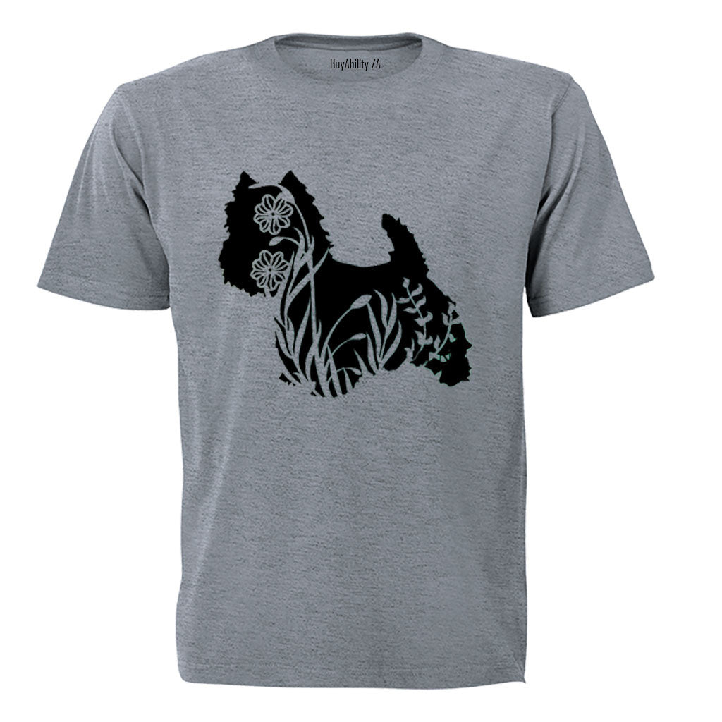 Scottish Terrier Silhouette - Adults - T-Shirt