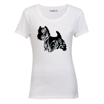 Scottish Terrier Silhouette - Ladies - T-Shirt