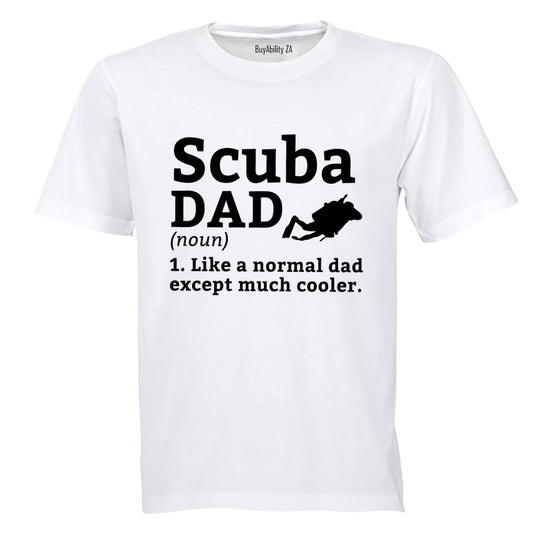 Scuba Dad Definition - Adults - T-Shirt