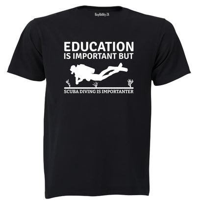 Scuba Diving is Importanter - Adults - T-Shirt - BuyAbility South Africa