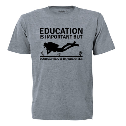 Scuba Diving is Importanter - Adults - T-Shirt - BuyAbility South Africa