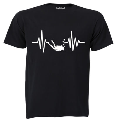 Scuba Diver Lifeline - Adults - T-Shirt