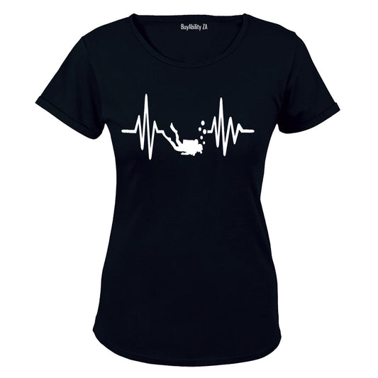 Scuba Diver Lifeline - Ladies - T-Shirt