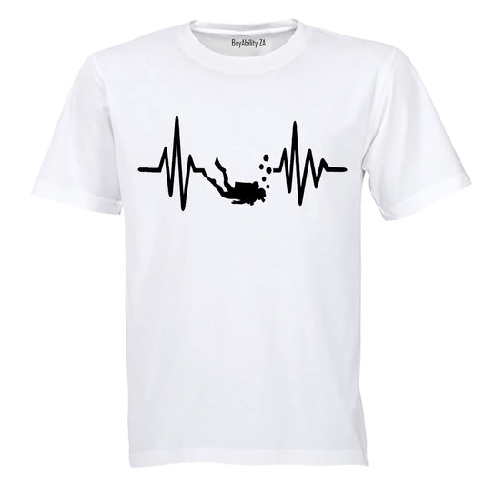 Scuba Diver Lifeline - Adults - T-Shirt