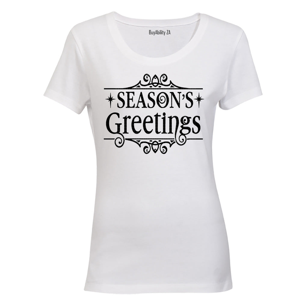 Seasons Greetings - Christmas - Ladies - T-Shirt