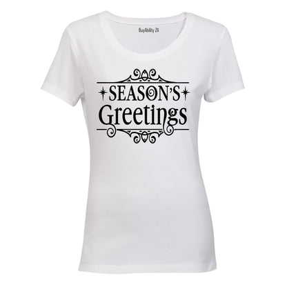Seasons Greetings - Christmas - Ladies - T-Shirt