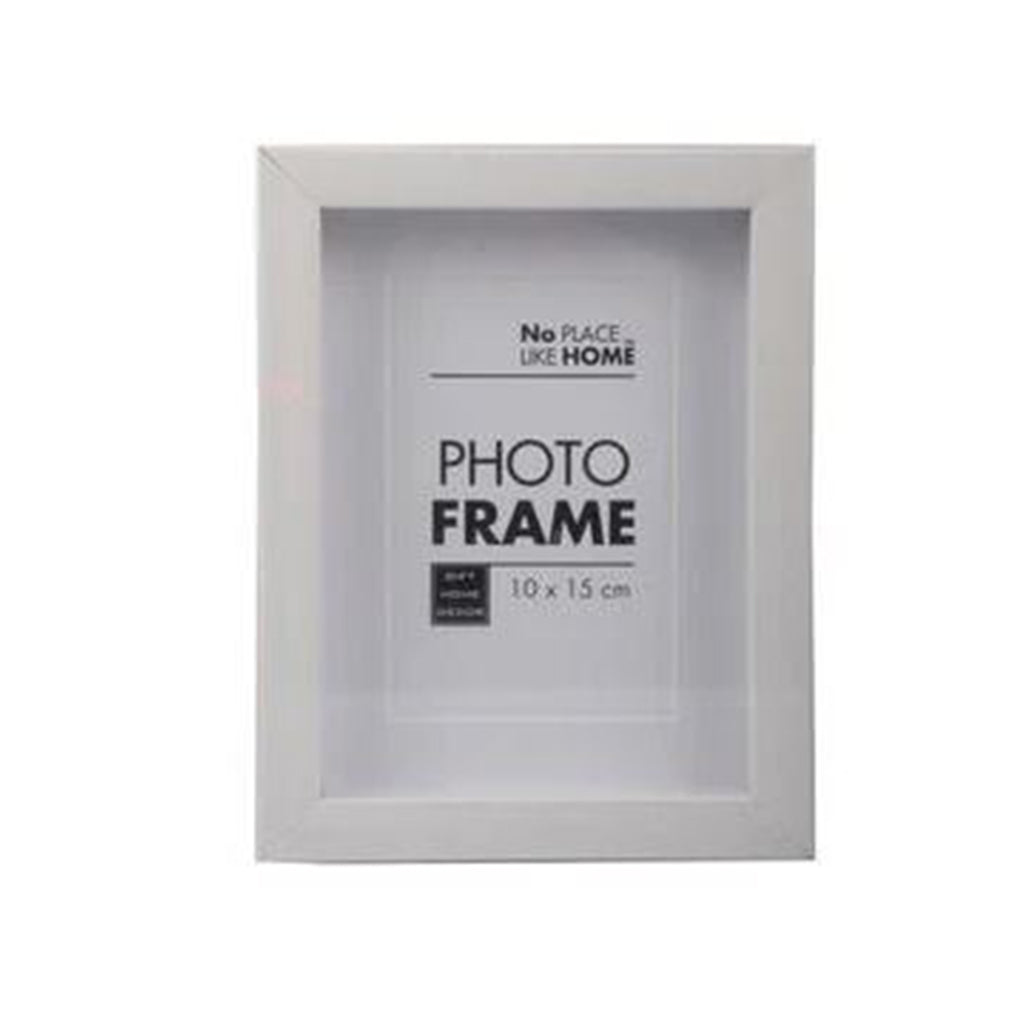 No Place Like Home - White Shadow Photo Frame