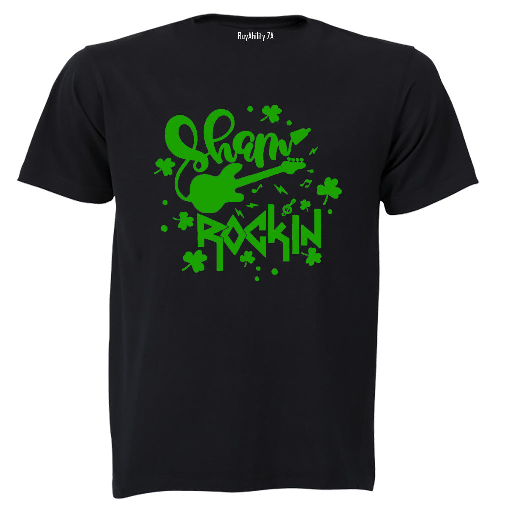 Sham-Rockin - St. Patrick's Day - Adults - T-Shirt - BuyAbility South Africa