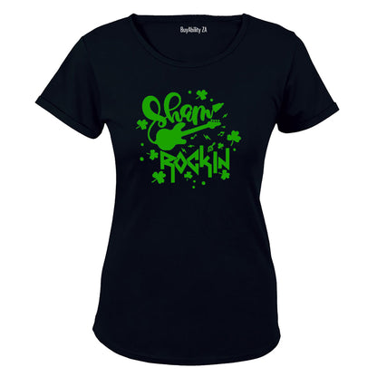 Sham-Rockin - St. Patrick's Day - Ladies - T-Shirt - BuyAbility South Africa