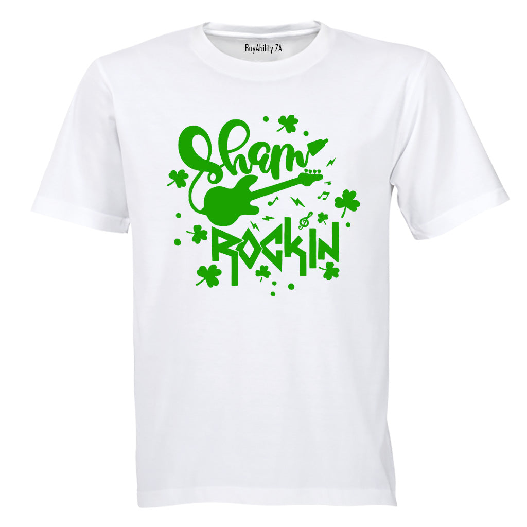 Sham-Rockin - St. Patrick's Day - Adults - T-Shirt - BuyAbility South Africa