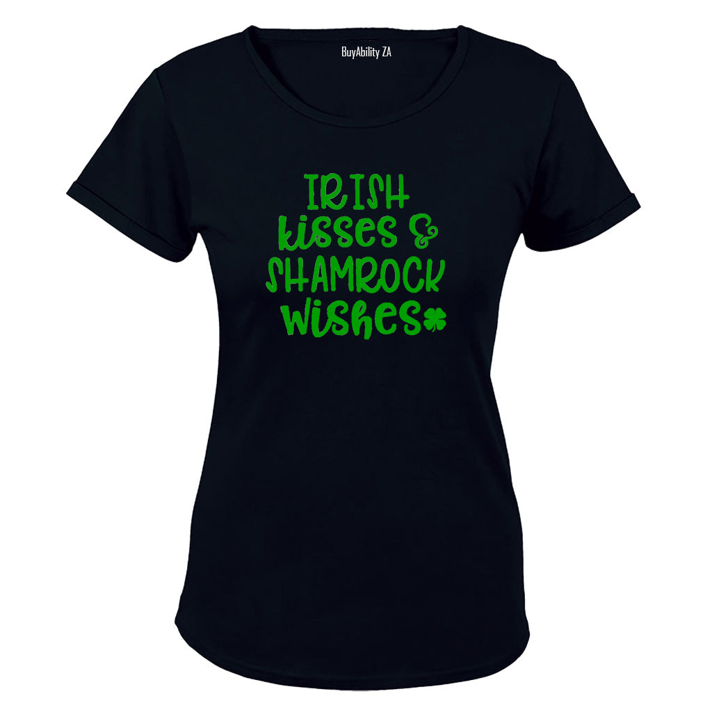 Shamrock Wishes - St. Patricks Day - Ladies - T-Shirt