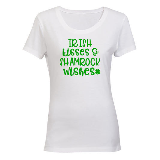 Shamrock Wishes - St. Patricks Day - Ladies - T-Shirt - BuyAbility South Africa