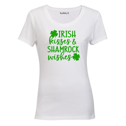 Shamrock Wishes - St. Patrick's Day - Ladies - T-Shirt - BuyAbility South Africa