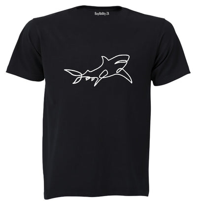 Shark Stencil - Adults - T-Shirt